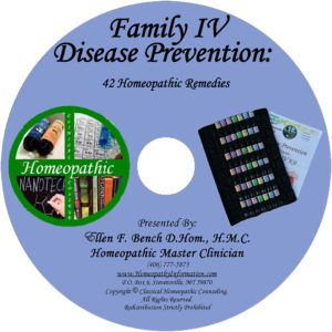 Homeopathic Disease Prevention Family 4 Class DVD