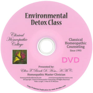 Homeopathic Environmental Detox Class DVD