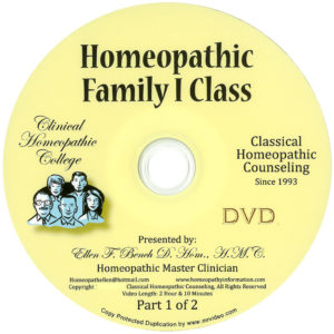 Homeopathic Family 1 Class DVD